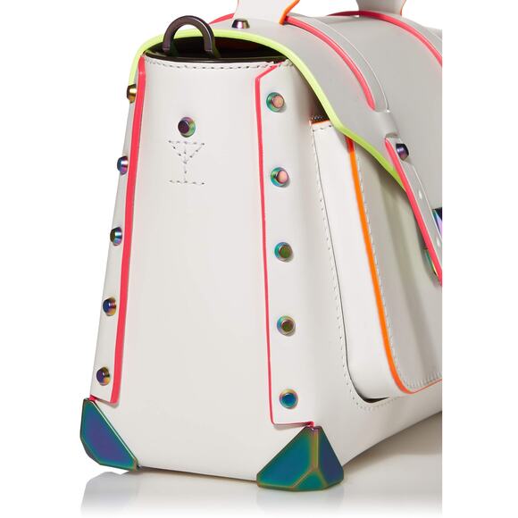 NWT MICHAEL Michael Kors Manhattan Medium Top-Handle School Satchel Optic White - Picture 2 of 6